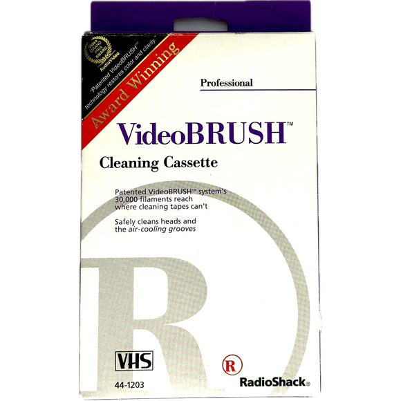 VHS Cleaning Cassette VCR Professional Video BRUSH NVR USED - Picture 2 of 8